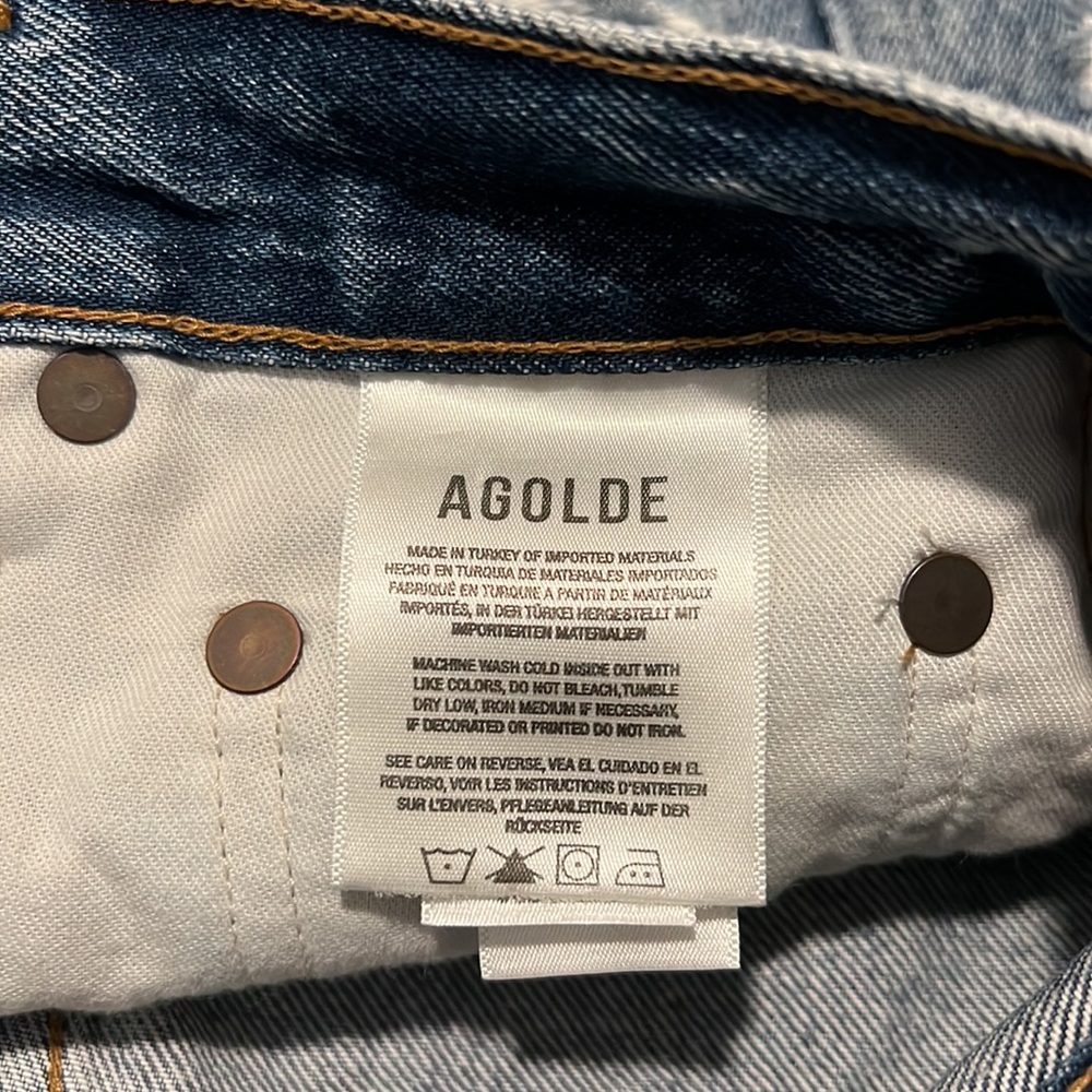 AGOLDE Dee High Rise Shorts NWOT - Picture 10 of 13
